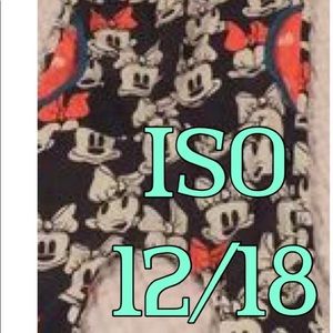 ISO Minnie Mouse rag. 12/18 months